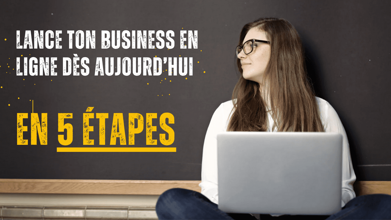 une femme travaillant sur son business en ligne à partir de son ordinateur